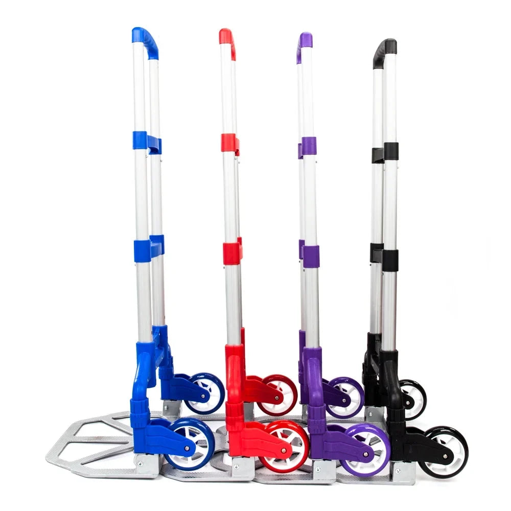 Dolly Cart Push Collapsible Folding Truck Luggage Hand Portable Aluminium Trolley