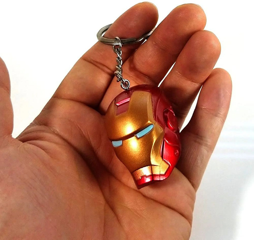 Superhero Key design Keychain Man Helmet Figure GFDay Ring Iron