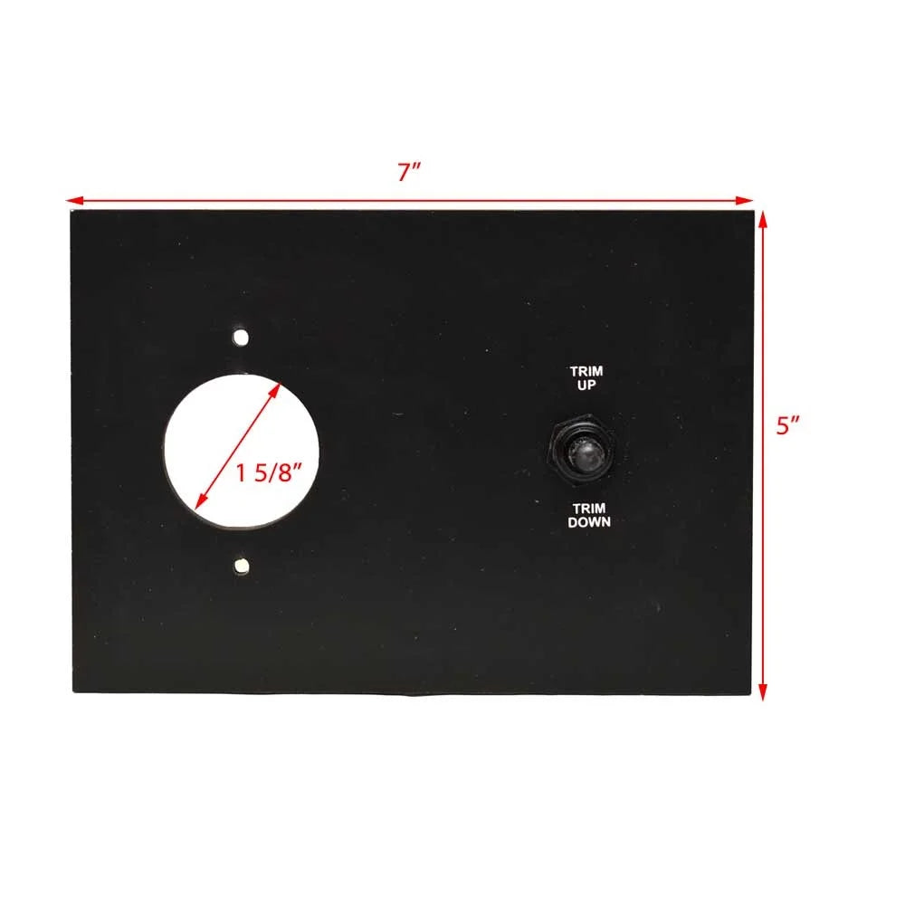 Lowe Switch 2125510 Trim Plastic 5 Inch x | Boat Panel Black 7
