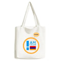 Fashion Shoulder Expression Bag Tote Art Sack Deco Canvas I Am Armenia From