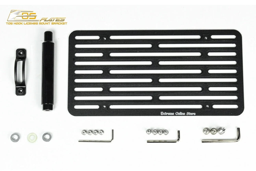 Version Hook Mini Plate for Plate | 2014-Present Tow License Online Cooper Store EOS Extreme Replacement Mount 2 Tow-119-V2 Bracket Front Bumper Relocator