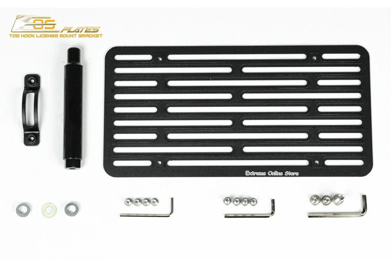 Version Hook Mini Plate for Plate | 2014-Present Tow License Online Cooper Store EOS Extreme Replacement Mount 2 Tow-119-V2 Bracket Front Bumper Relocator