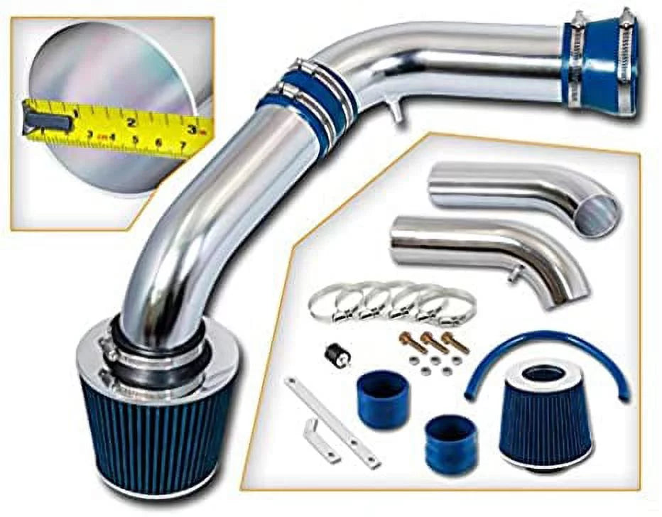 Compatible Kit Air Combo 4.7L Filter Dodge 3.7 Ram Dodge 5.7L 1500 Ram For Ram 03-07 1500 + Racing Rtunes Short BLUE / 02-07 2500 3500 Intake