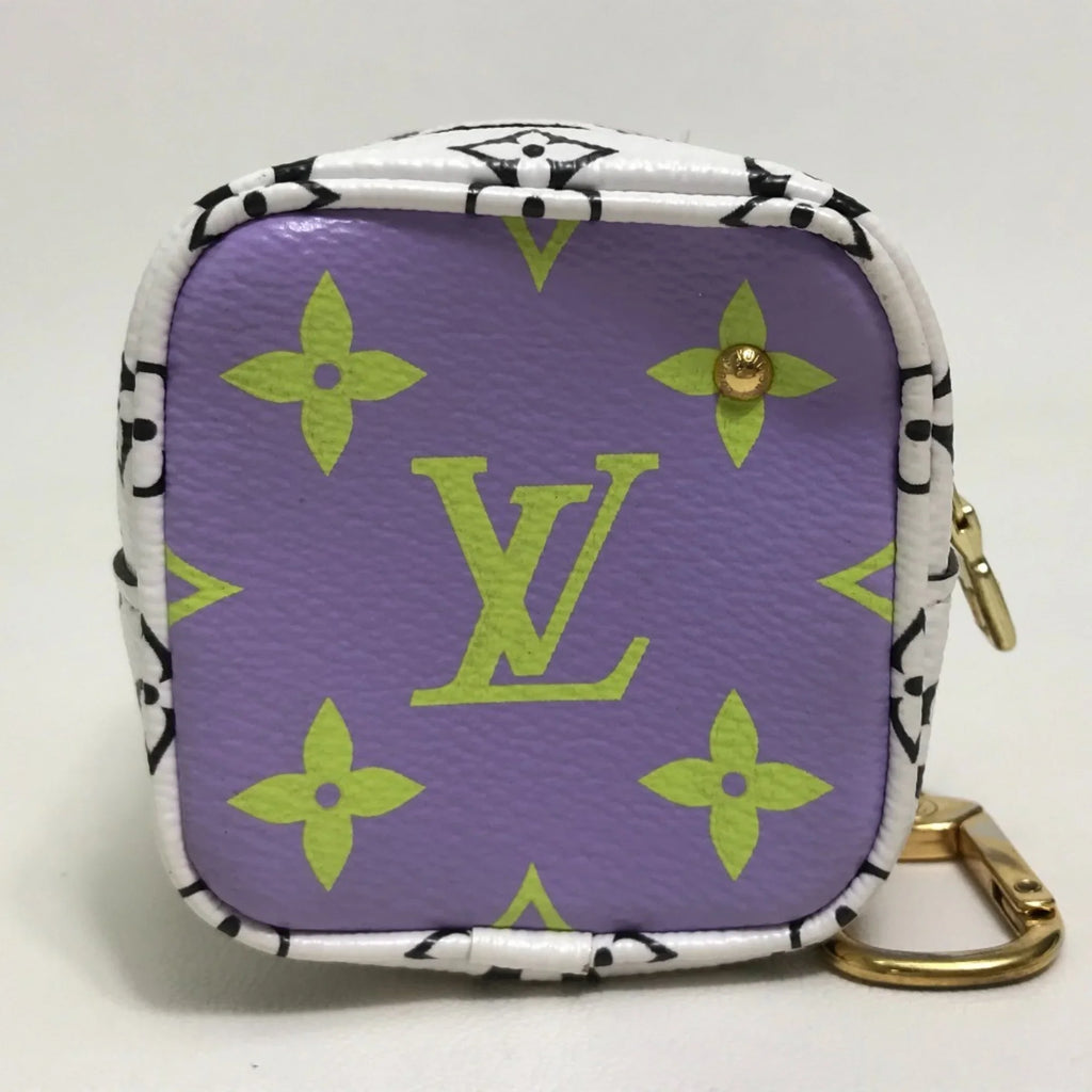 Pouch M67669 Pre-Owned Portomone Accessory Canvas Cube Women's Monogram Giant (Good) White/Multicolor
