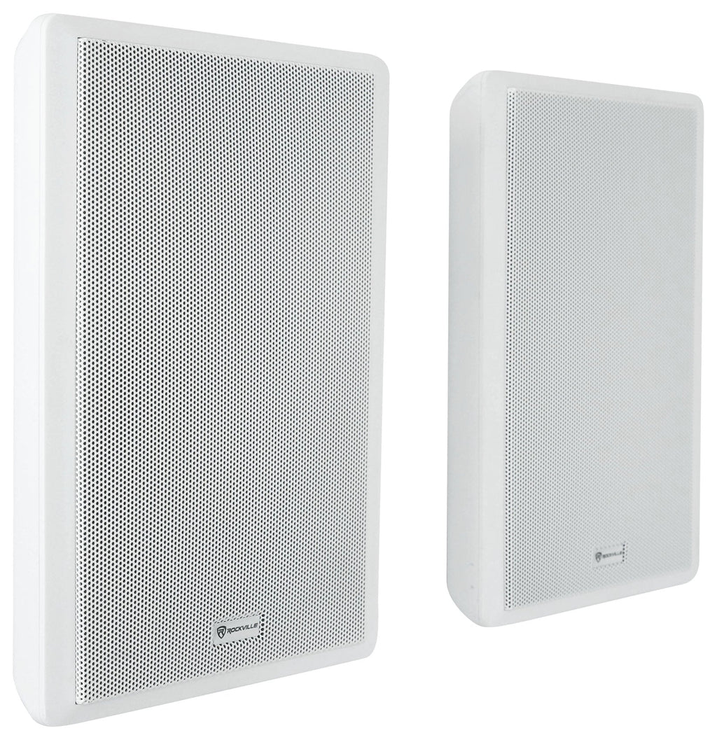 Pendant+8 Slim JBL Restaurant/Bar/Cafe Wall Speakers 4 6-Zone Amplifier+4 White