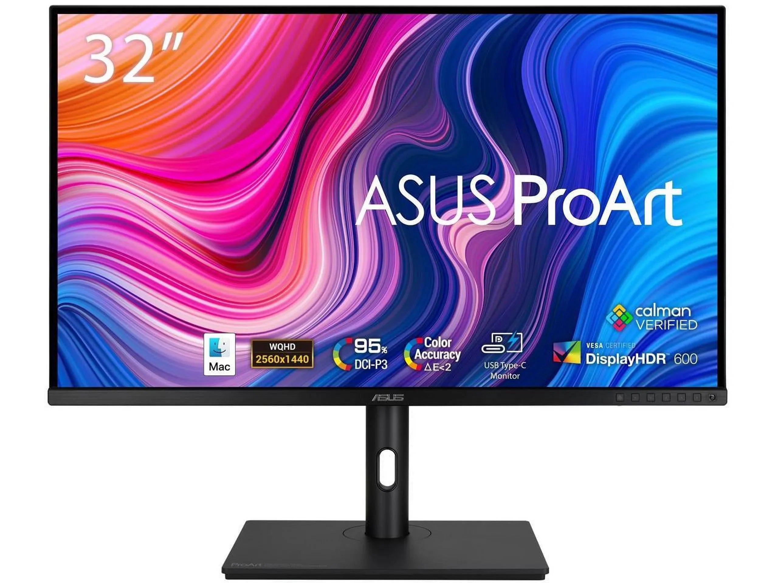 165Hz, Calman < USB-C Hub, Delivery, Monitor ProArt (2560 2, IPS, 100% Delta DisplayPort, 1440), QHD USB ASUS DCI-P3, (PA328CGV) 1440P E HDMI, 3.1 Verified, Display sRGB/Rec.709, C-c 32" Power - 95% x