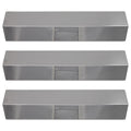Burner Compatible 15" Replacement Shield Tent 3-Pack Flame Heat Plate BBQ Parts Steel Vaporizer Guard, Bar, 810-8410-S Tamer, - Stainless Charmglow Flavorizer Barbeque Bar, for Grill Cover Deflector,