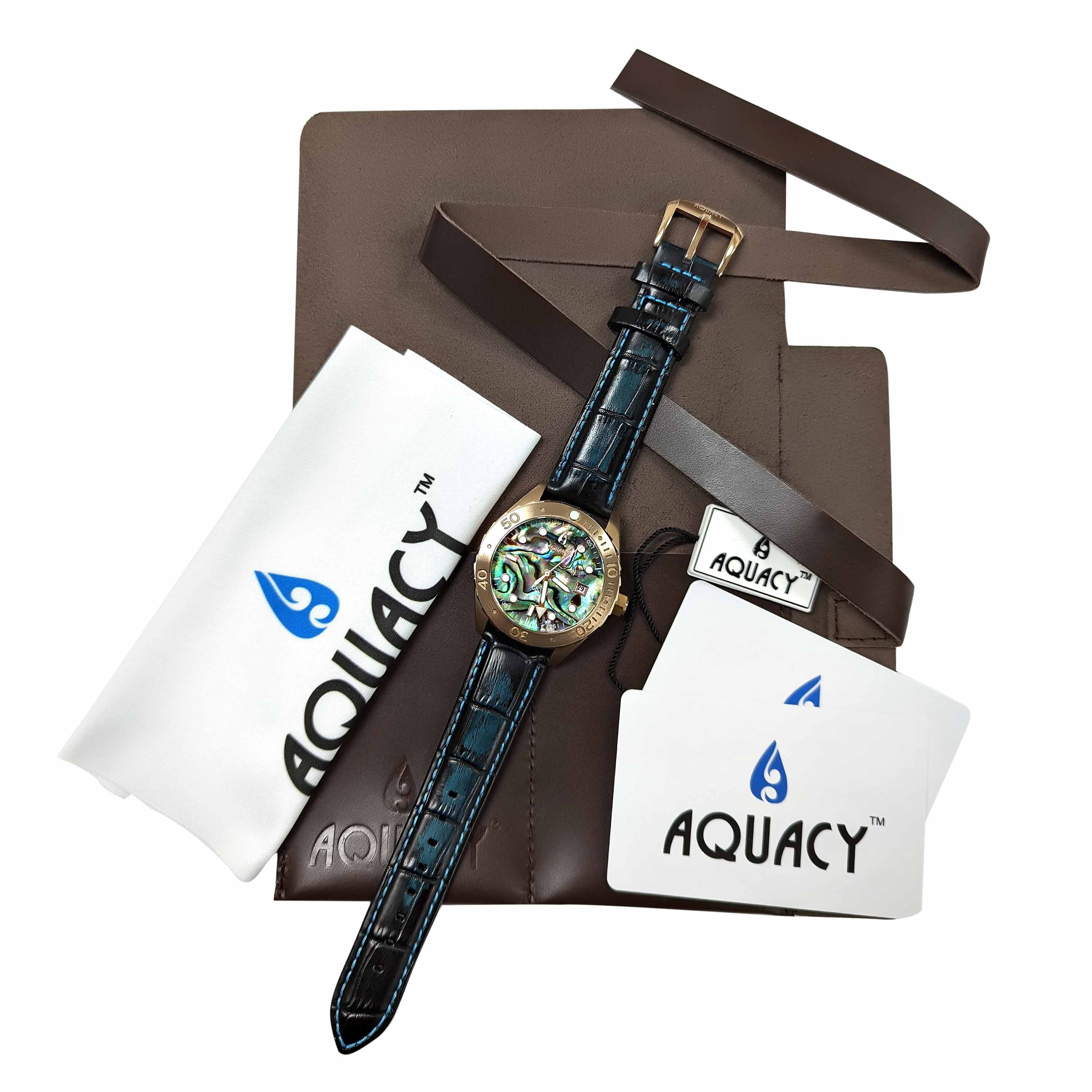 Power Diver BR.AB.8215.L 40 Wrist Automatic Bronze - Approx Reserve Abalone Back CuSn8 liquid Swimming - Down Screw 200M Men - Aquacy Resistance Hours 316L Watches Dive Stainless For Case Watch
