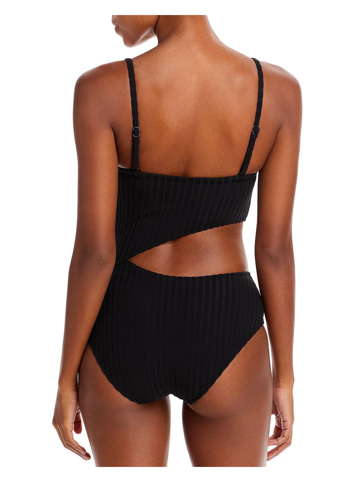 Swimsuit Womens & Solid Striped Cut-Out Monokini Cameron One-Piece