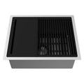 Kitchen Stainless Accessories Undermount with Sink Bowl Steel Single 23 in. VIGO Mercer