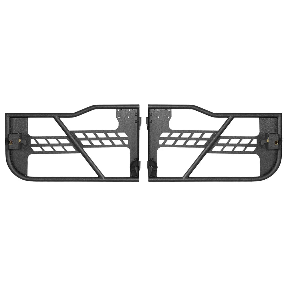 Steel Door 2018-2023 Jeep Black Frame Tubular Hooke Guards JL Half Wrangler Road Fit 2-Door