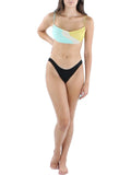 Swim Metallic Luna Top Bikini Swim Wave Top Womens PQ Square