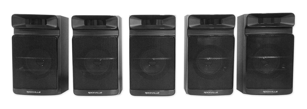 Mics Home System Wireless Sub+(2) Theater/Karaoke w/5.25" VHF Rockville Machine