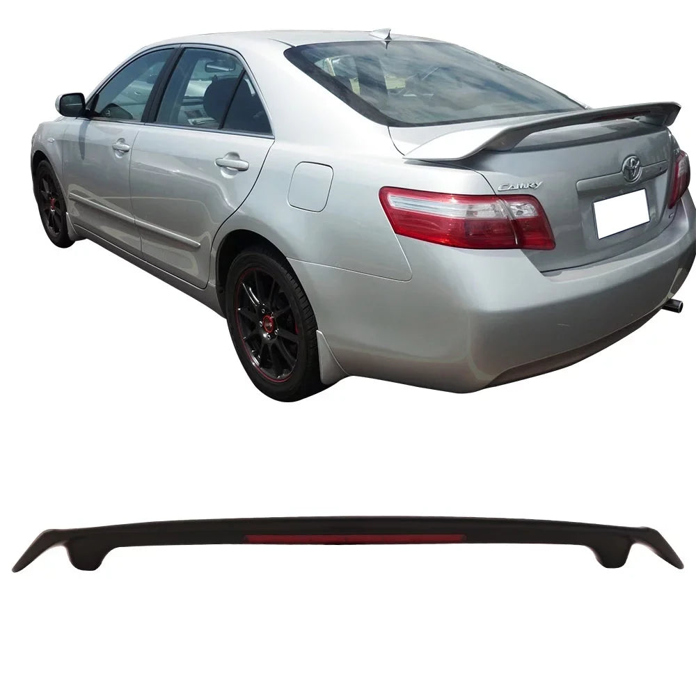 Matte Black Spoiler 2009 Trunk JDM Toyota Compatible 07-11 Camry 2007 2011 ABS Motorsports with design 2008 2010 Plastics Ikon Wing Rear
