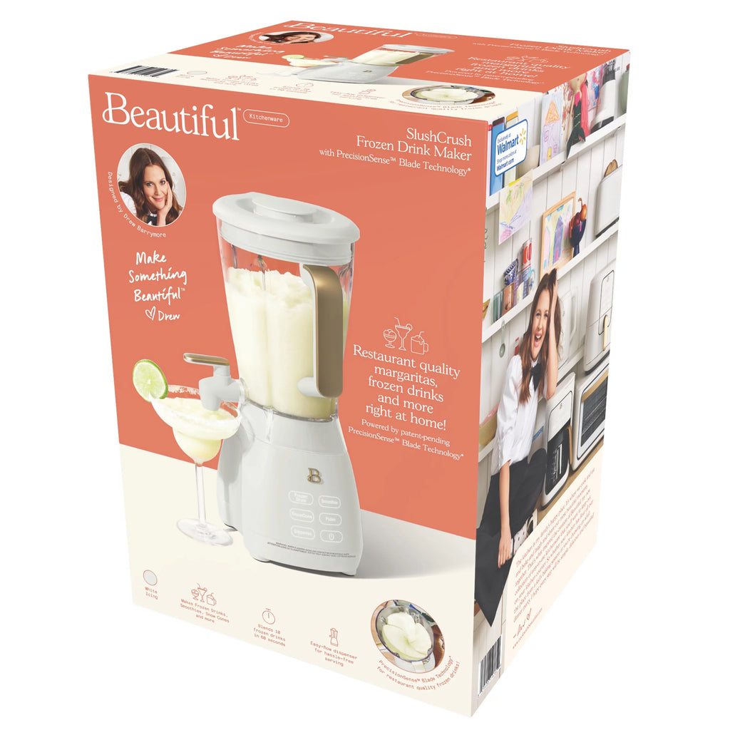 by White Barrymore 4-Speed Frozen oz Slush 60 Crush Beautiful Icing Drew Drink Maker,