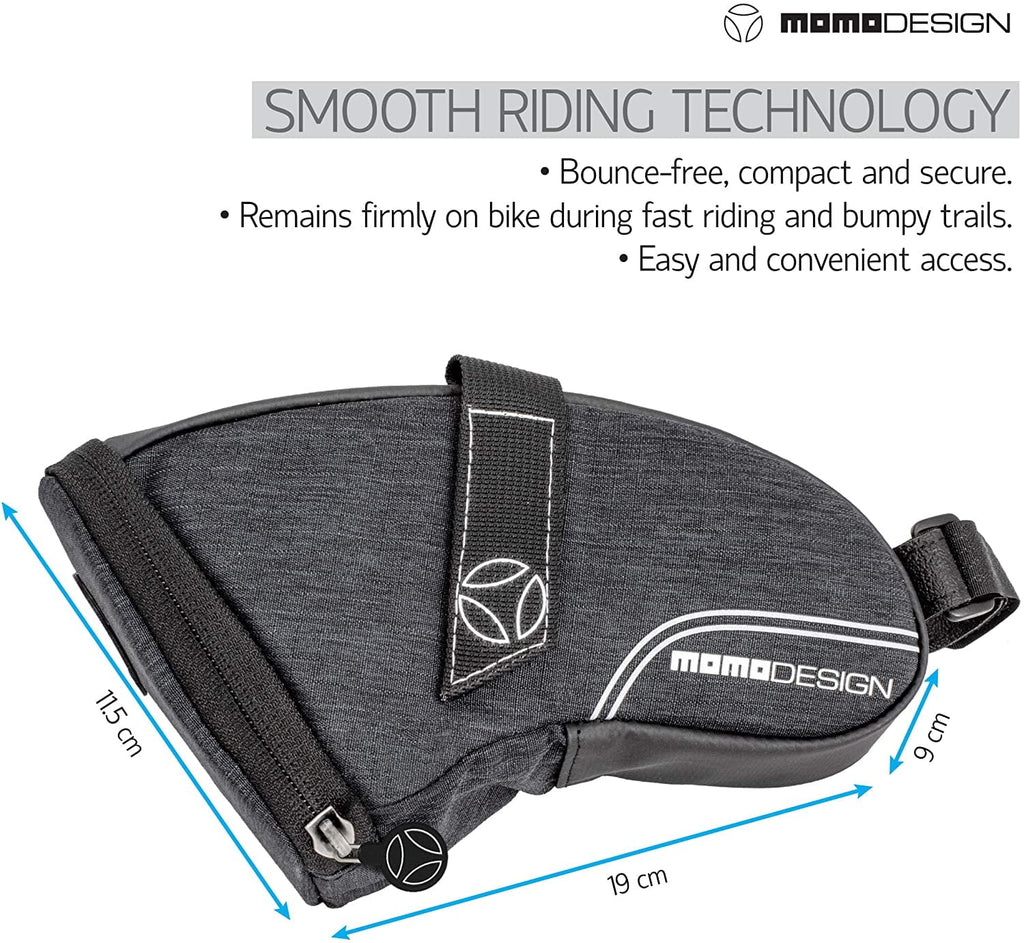 for Perfect Storage climate L 1.2 MOMODESIGN of Tail Saddle Led Bag & Light Capacity Design Reflective Safe Bike