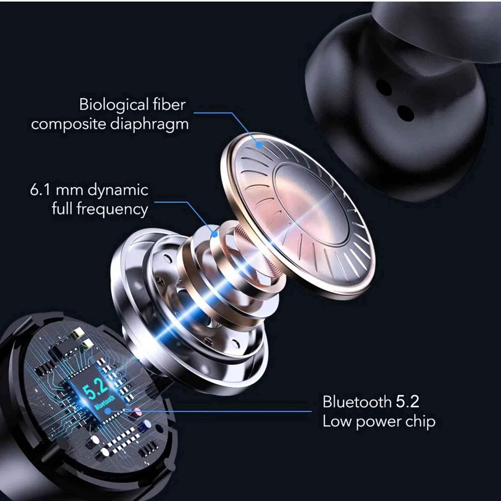 Case, Bluetooth Black, Boost Dual + Compatible IPX5 Bass Balanced, Wireless Earbuds 2 Resistance, with UrbanX Connection, 5.2 Charging Bluetooth OnePlus Ace liquid True Connect,