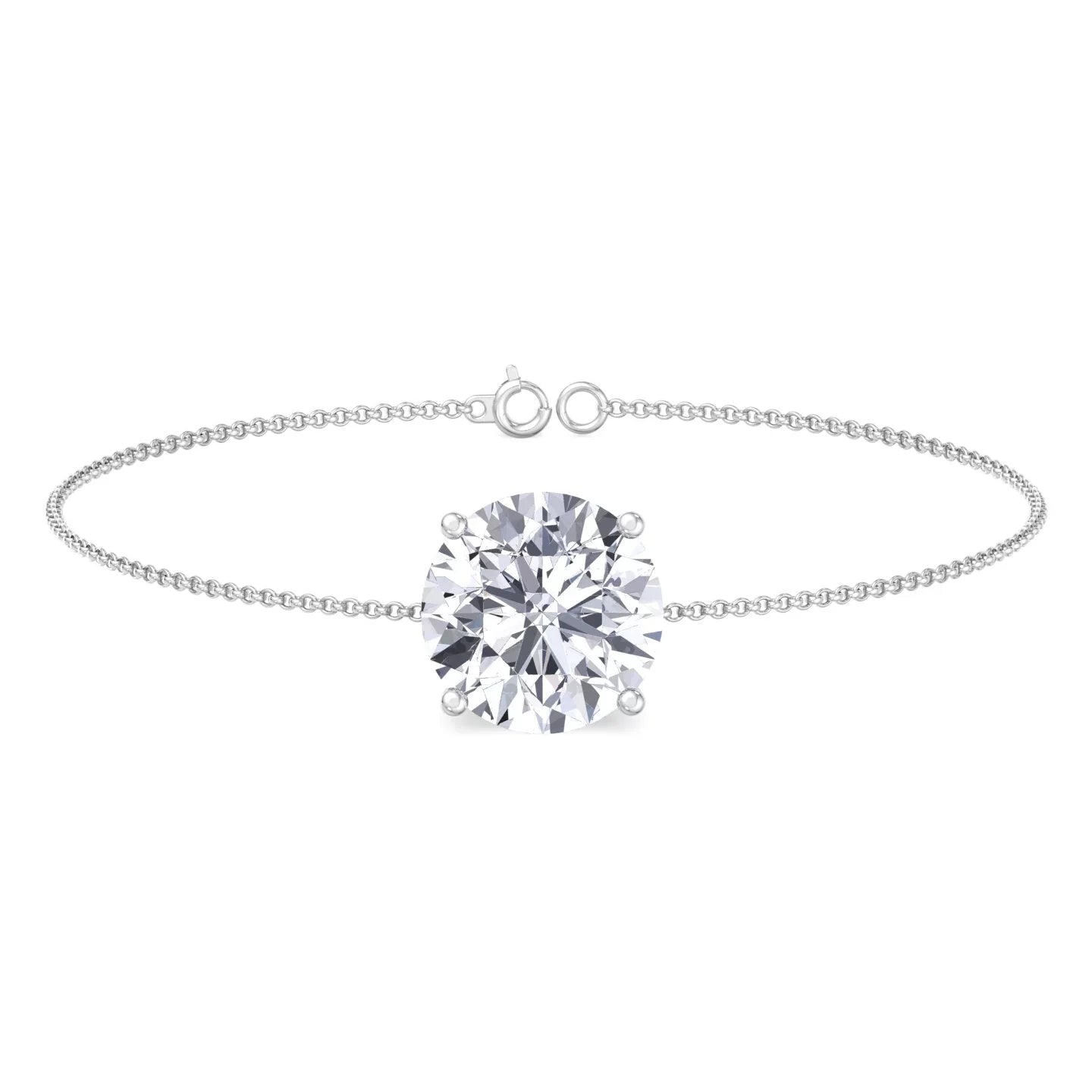 Round Bracelet Classic Diamond - Solitaire Cinder