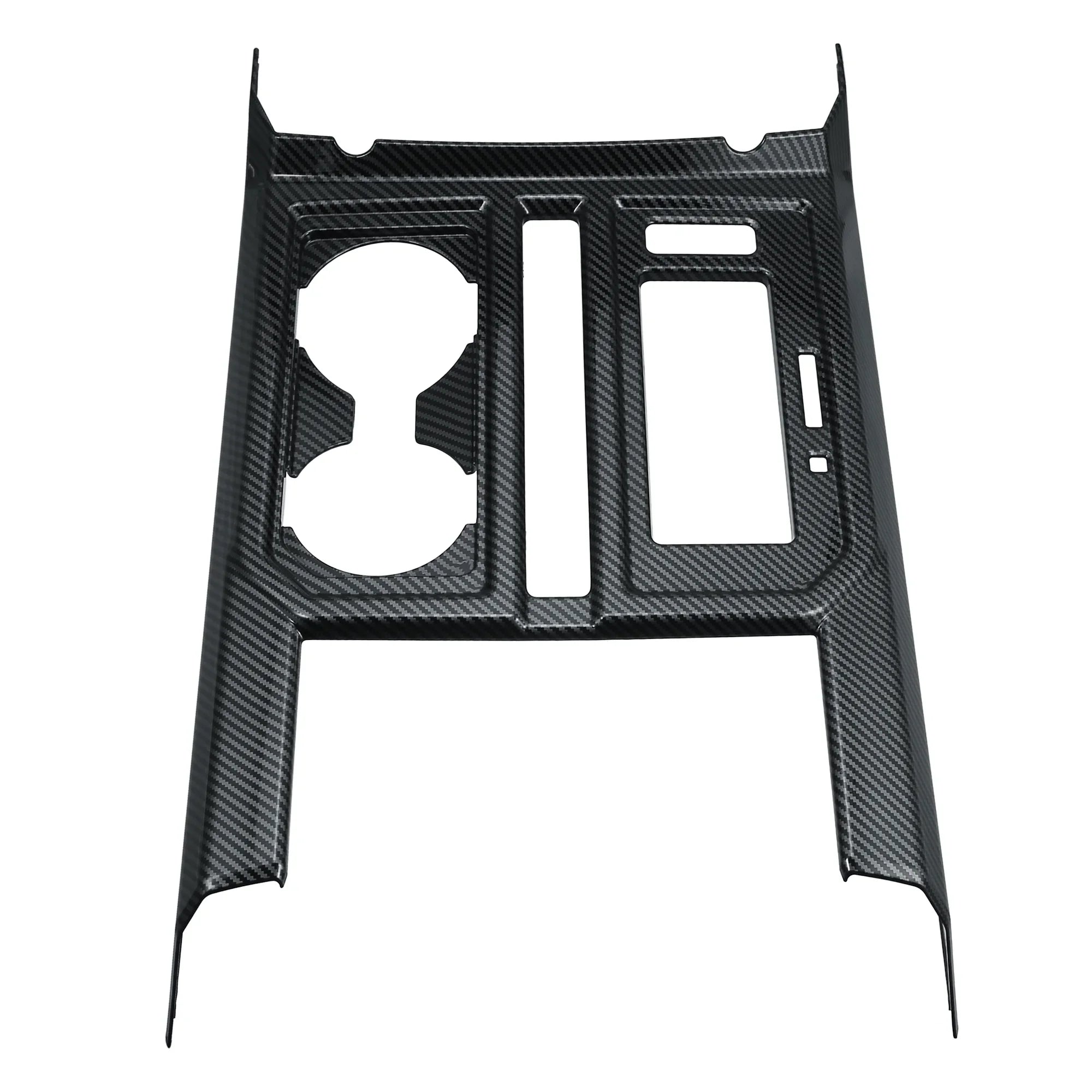 Black Center 2016 2015 Carbon for Cup Car F-150 Cover Pattern 2018 Console Fiber Holder Trim 2019 2017 Gear Shift