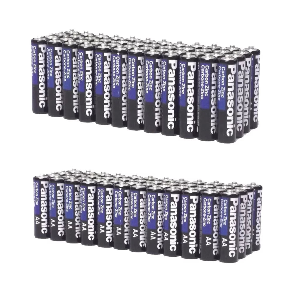 Lot AAA 200 + 100 Heavy Panasonic Pack Batteries Duty 100 Wholesale Batteries AA