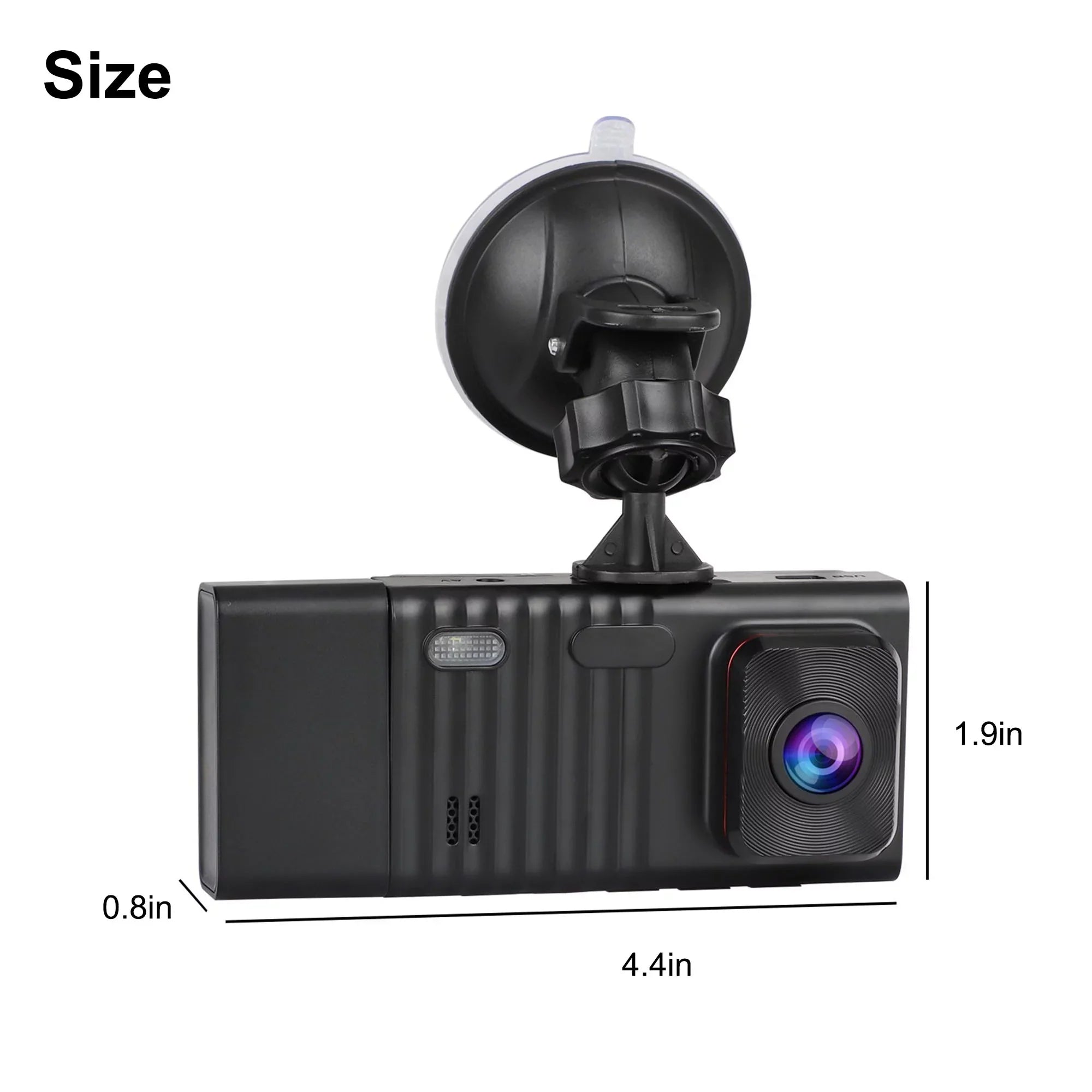 G-Sensor Channel and Camera Vision, TSV Night Camera, Dash with 3 Rear, Backup Car Front 1080P Cam Cam DVR Dual Dash