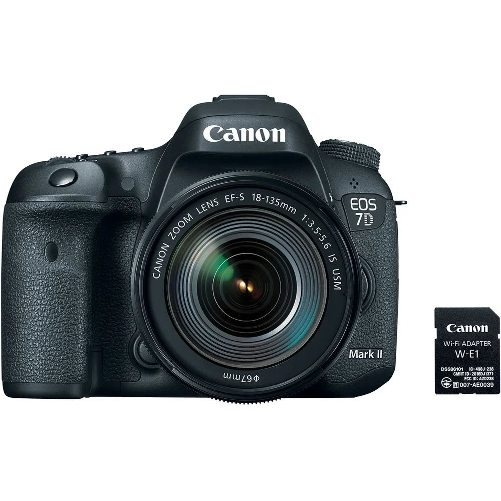 EOS USM & Lens DSLR Canon f/3.5-5.6 W-E1 W/ More 7D IS II + Mark Camera 18-135mm