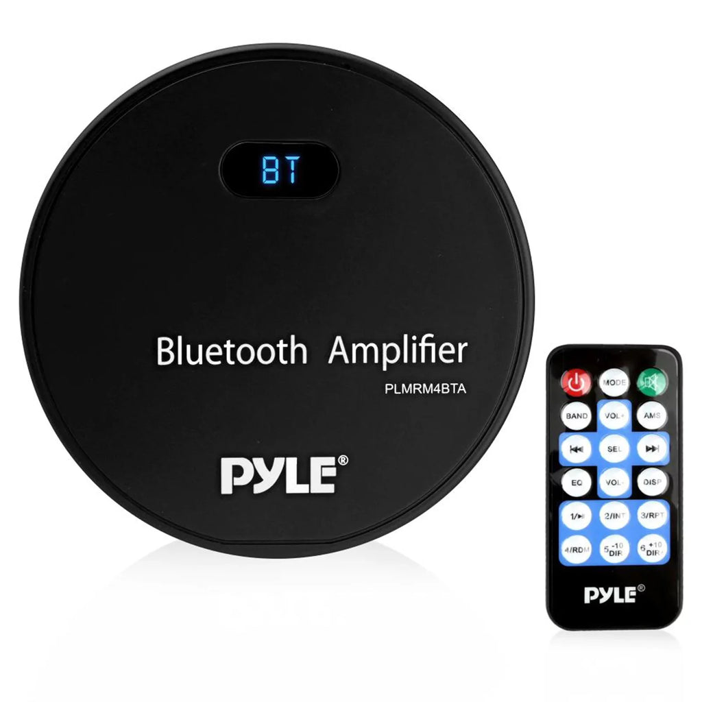 White w/ with Amp USB Pyle Audio Bluetooth 4 6.5'' Bundle: Bundle 21-29' Speaker 120W Boat Receiver Combo x Wire, Wiring Antenna Radio design AUX Speakers, Kit, Pontoon Marine 4-Channel Gauge Marine