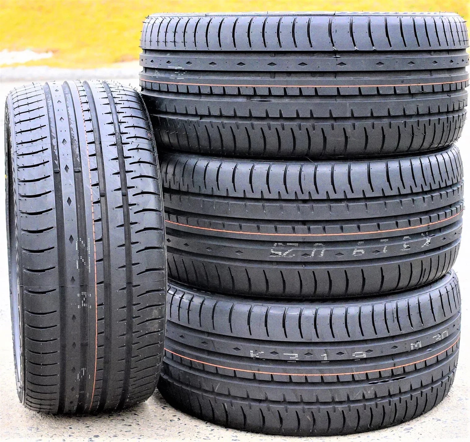 2017-23 Touring (TWO) Pair 95Y 235/40ZR18 Focus Civic XL Tires Fits: Sport Honda Performance 2 Phi Accelera Titanium, 235/40R18 of High 2012-18 A/S