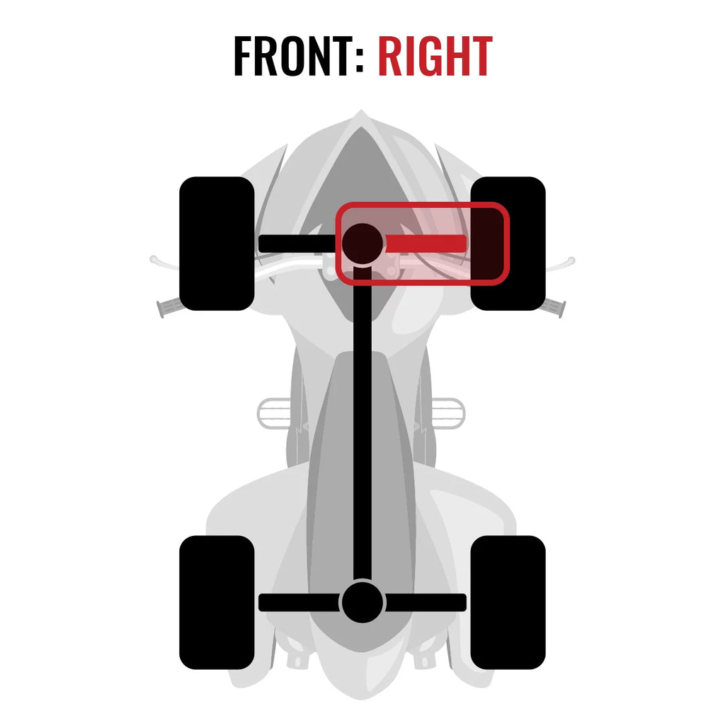 2015 1000 Axle Commander DPS compatible 4X4 with XT Can-Am XT Front XT-P - STD Sixity Right