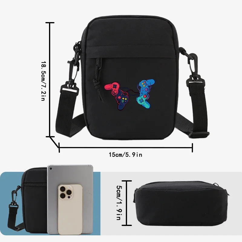 Strap With Sling Daily Games & Print Shoulder Handle moocr Commute Crossbody & Women‘s And Travel Bag Sports exterior Lightweight Bag Detachable Casual Men‘s For