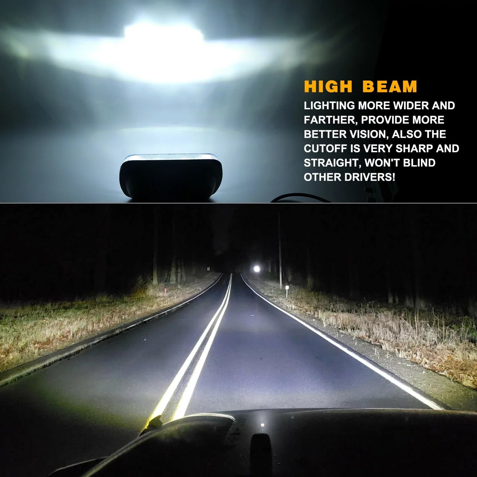 Jeep LED XJ For Headlight Chevrolet 5x7" Pair 7x6" Lo Beam Cherokee Hi 400W DRL