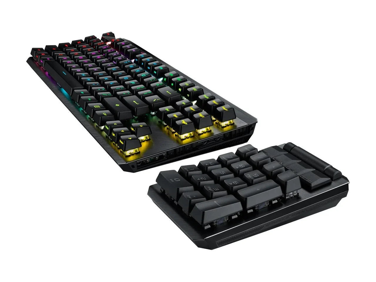 Modular ROG Switches, ROG II numpad detachable Blue & RX wrist Keyboard Wireless ASUS rest with Mechanical MA02 Gaming Claymore