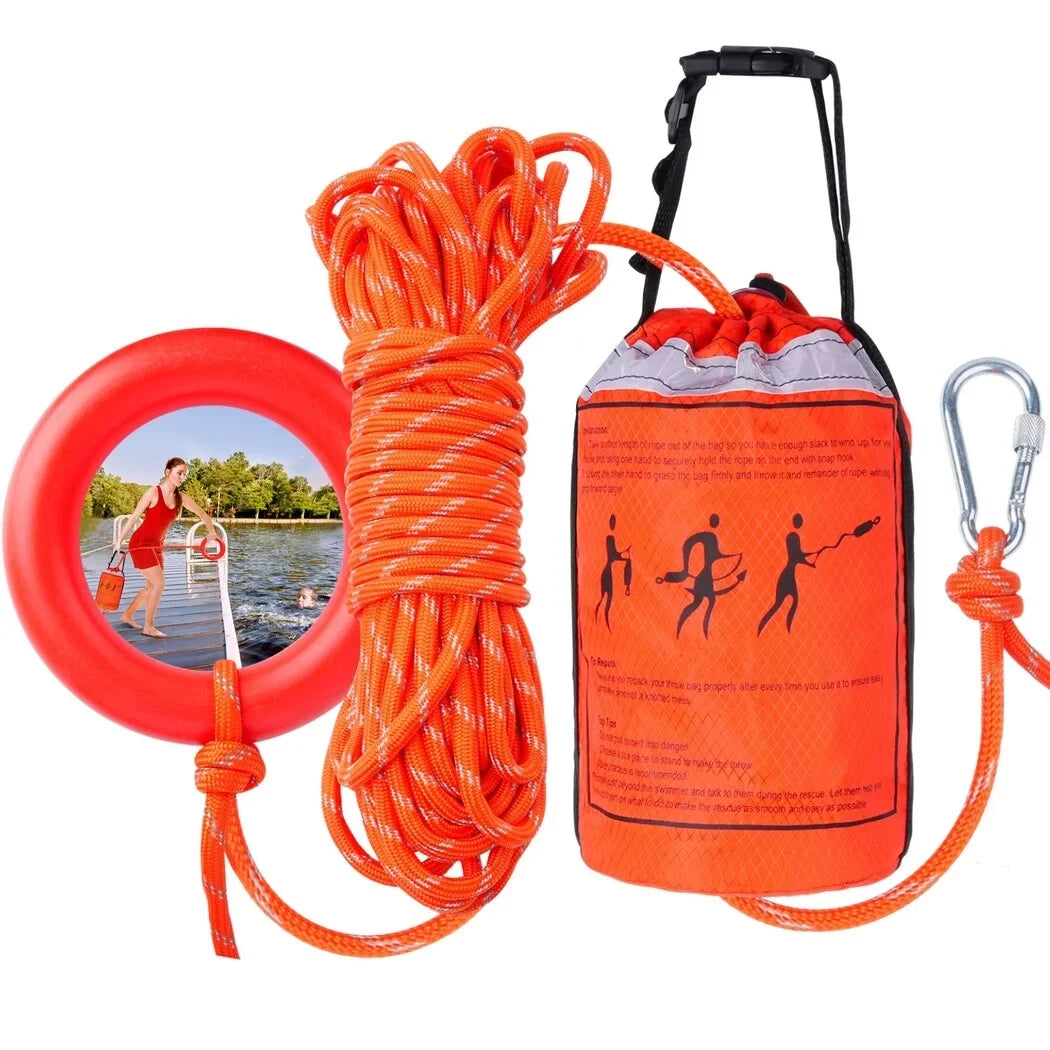 First Safety with Throw for for and liquid Aid Rafting, Device Equipment Boat and Raft Kayaking Bag Feet Rope, Rescue 70 of