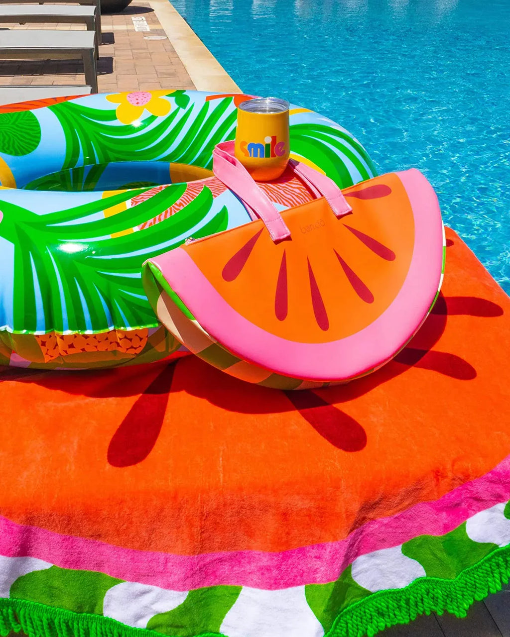Cooler, Picnics Super Insulated Cooler or with Cooler Shoulder for Beach Cute Bag Portable 2.0 Watermelon ban.do Days, Straps, Bag, Soft Chill Sided