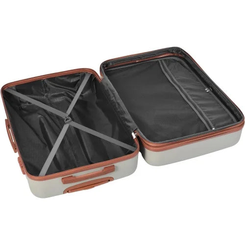 Luggage Grey Wheels 3pcs New Sets and Expandable TSA ABS sets Lightweight Spinner Model Brown) Durable Suitcase Clearance Light Hardside Luggage 20''24''28''( Hardshell with Lock Suitcase