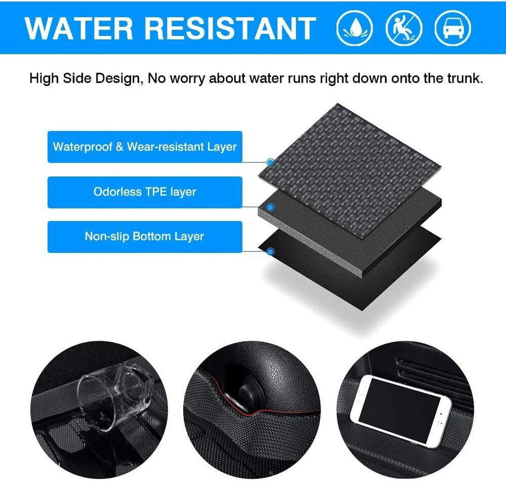 Custom Liner Mats Trunk Mat for Toyota Highlander Cargo Waterproof 2020-2023