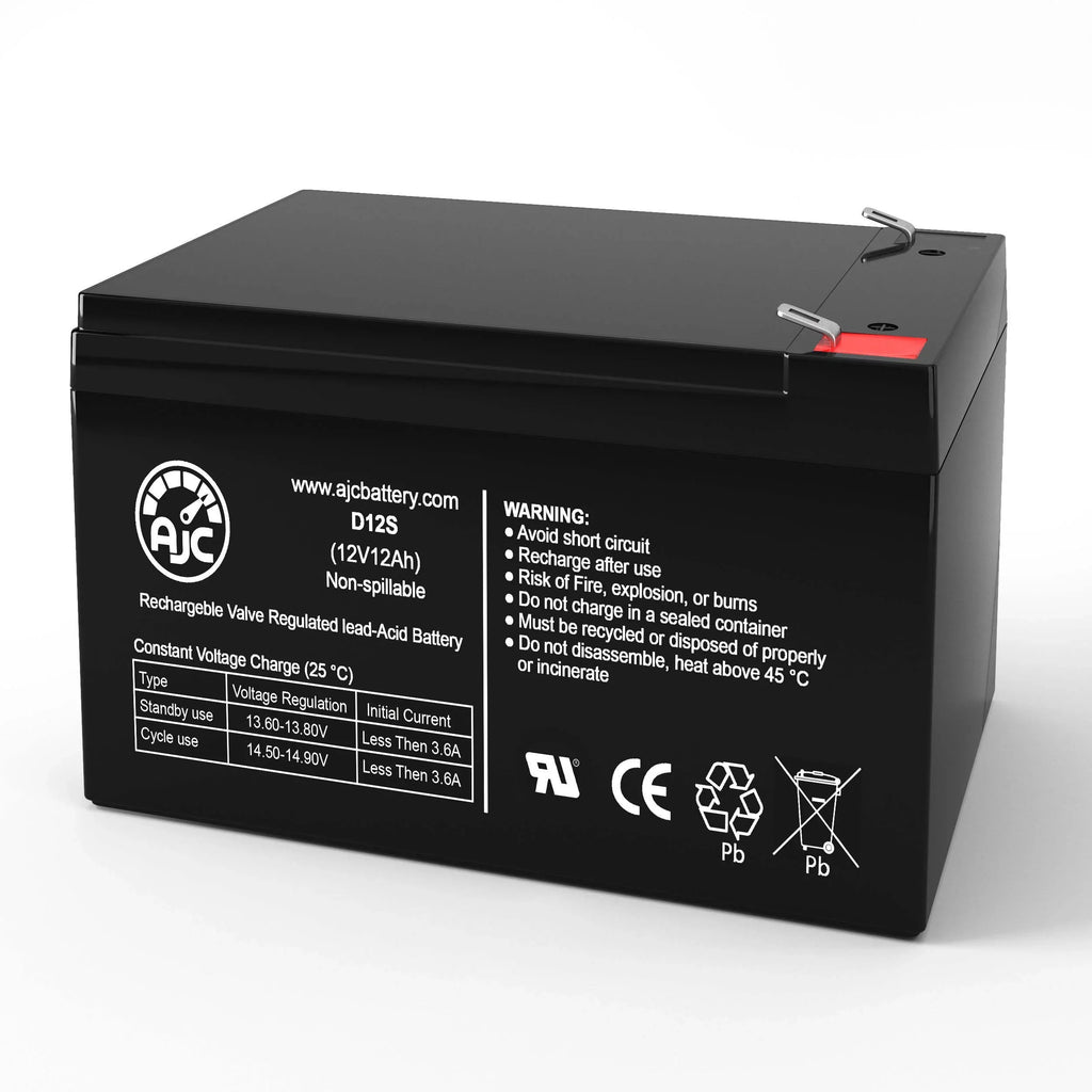 Scooter Is Replacement - Electric Brand AJC an EVO 500 Battery 12Ah 12V This