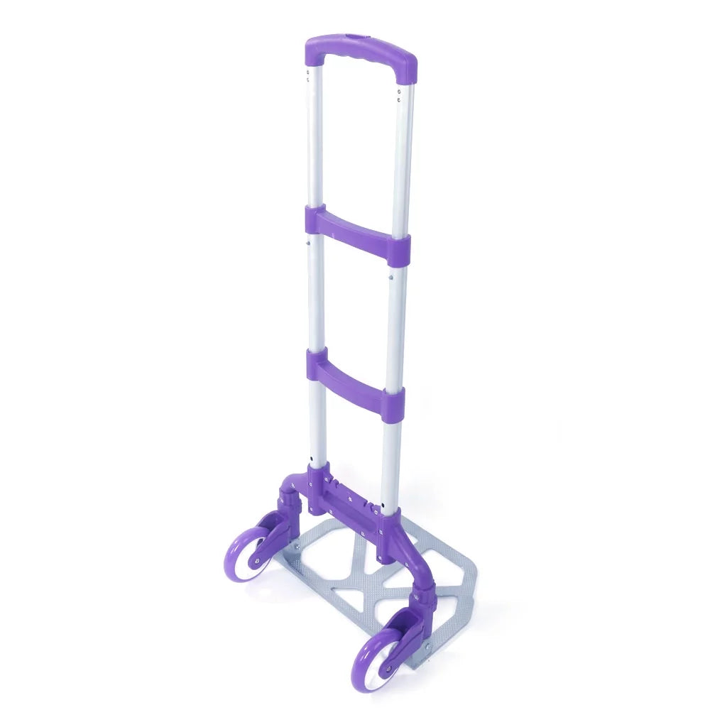 Dolly Cart Push Collapsible Folding Truck Luggage Hand Portable Aluminium Trolley