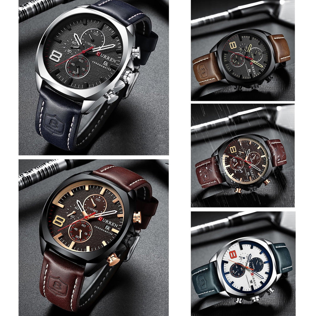 Men Quartz Wristwatches,Casual Casual Watch Arealer Dazzduo Watch Movement Watch Wrist Wrist Business