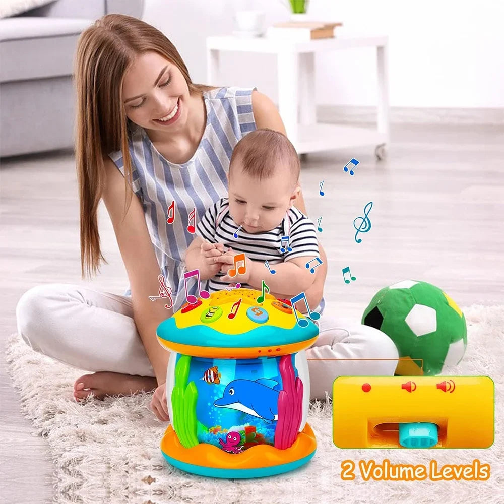 Star Ocean Rotating Gift to Baby Musical Years Toys Toys for 12 6+ Learning - Light Baby - 6 Projector Infant Crawling Month Months Toys Old