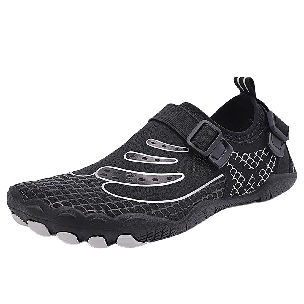 Strap JHLZHS Waterproof Couple Shoes Buckle Shoes Black Sport Men Casual Breathable Soft Mountaineering Bottom Running exterior Beach