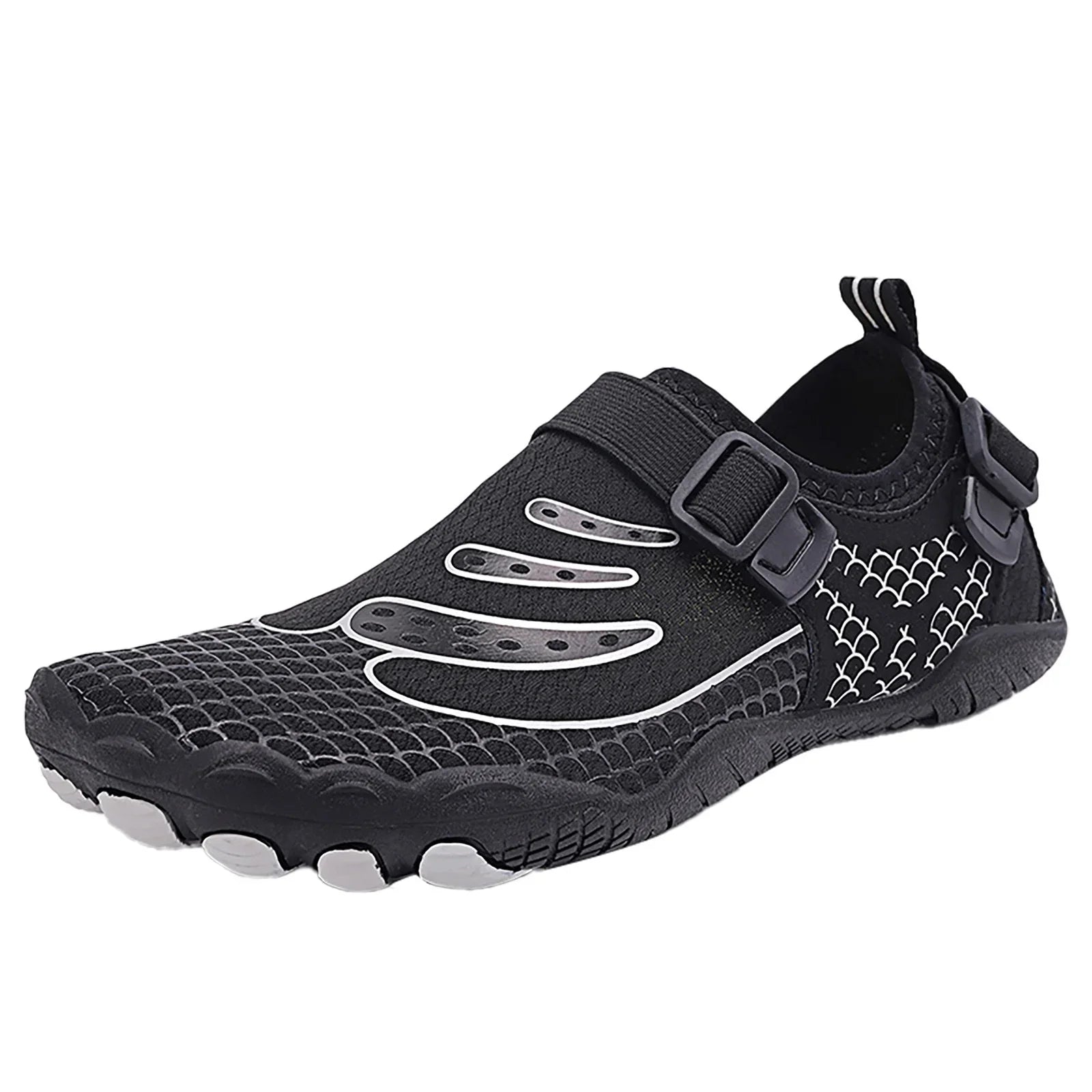 Strap JHLZHS Waterproof Couple Shoes Buckle Shoes Black Sport Men Casual Breathable Soft Mountaineering Bottom Running exterior Beach