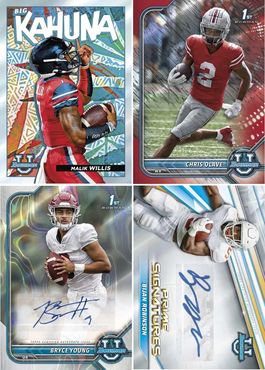 2022 Blaster University Cards Trading Bowman Box Football Topps
