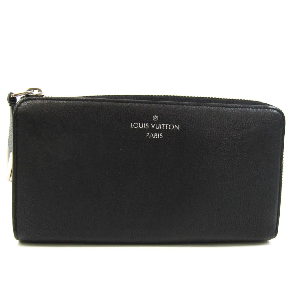 Pre-Owned (bi-fold) M60146 Veau Cachemire Long Comet Noir Portefeuille Wallet (Good) Leather Women's