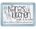 Housewarming (12" Metal Under Kitchen Great - Nana's Metal Use - Sign 18") Makes - Indoor/exterior - and Durable $25 Sign x Gift Kitchen a Decor
