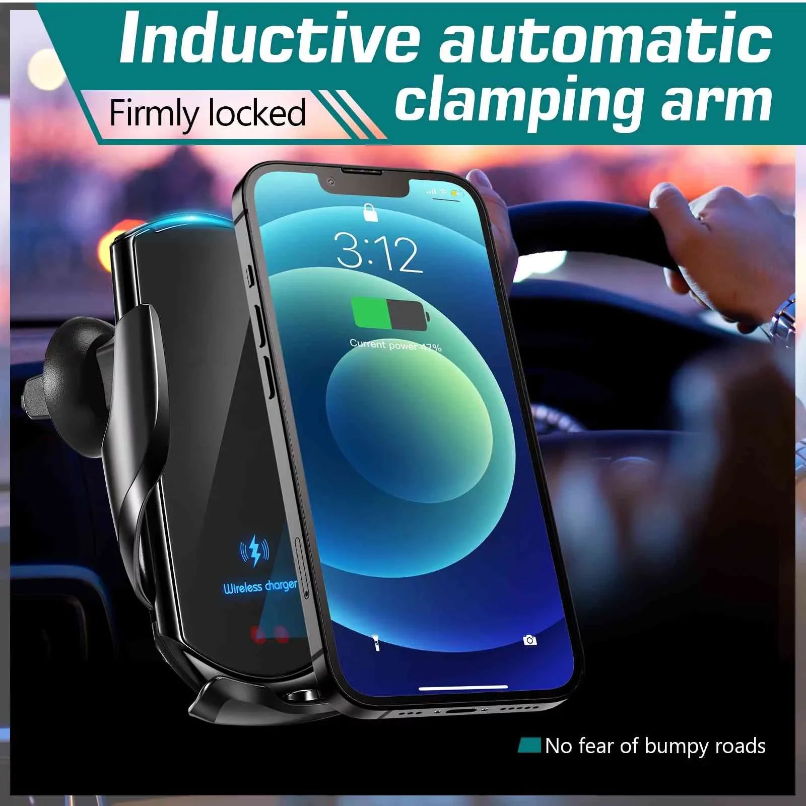 Car Charger: the on Nokia 920 15W - Holder Charging Auto-Clamping Go Mount Wireless Optimal Phone for Lumia Fast