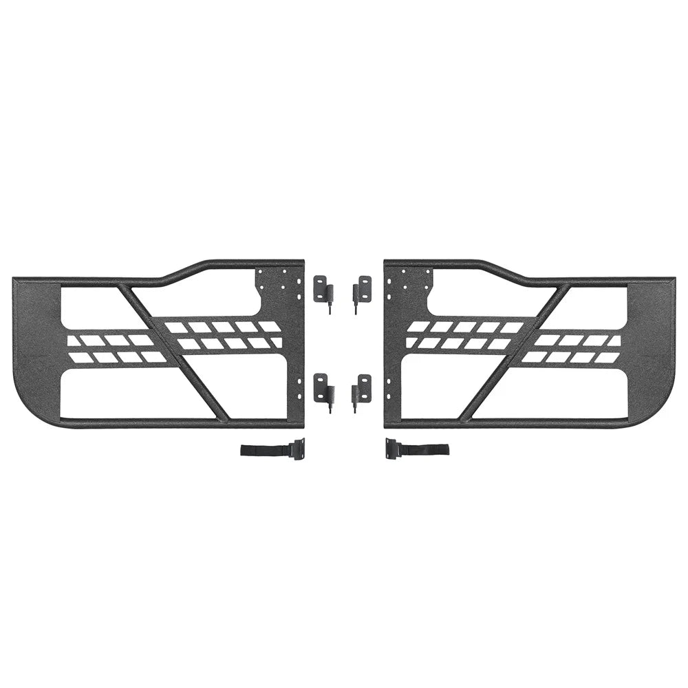 Steel Door 2018-2023 Jeep Black Frame Tubular Hooke Guards JL Half Wrangler Road Fit 2-Door