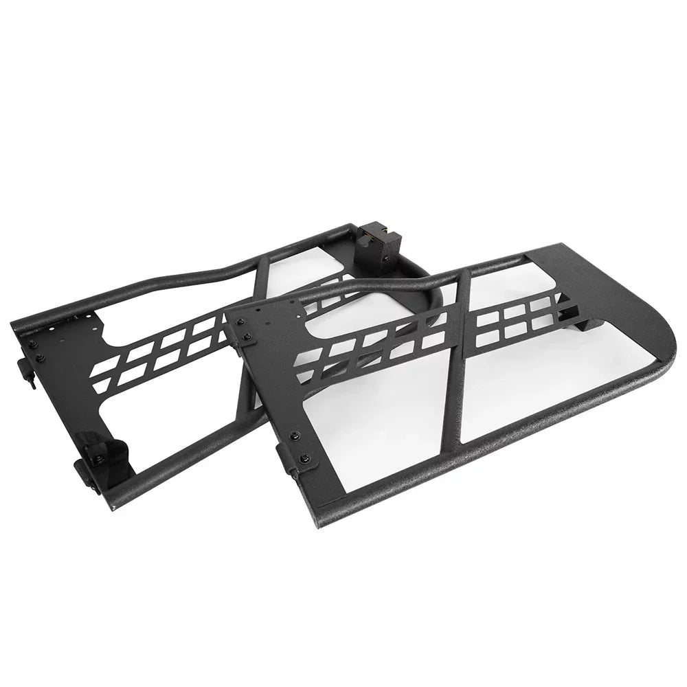 Steel Door 2018-2023 Jeep Black Frame Tubular Hooke Guards JL Half Wrangler Road Fit 2-Door