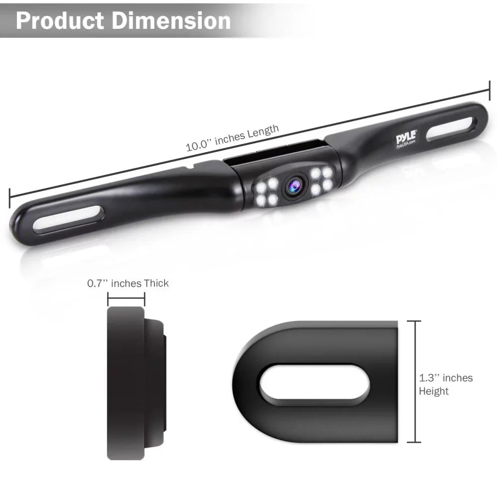 PYLE PLCM2710.5 Rear View - Mountable, Night Cam, or Reverse Parking Waterproof Backup Camera, Vision, Rear Front