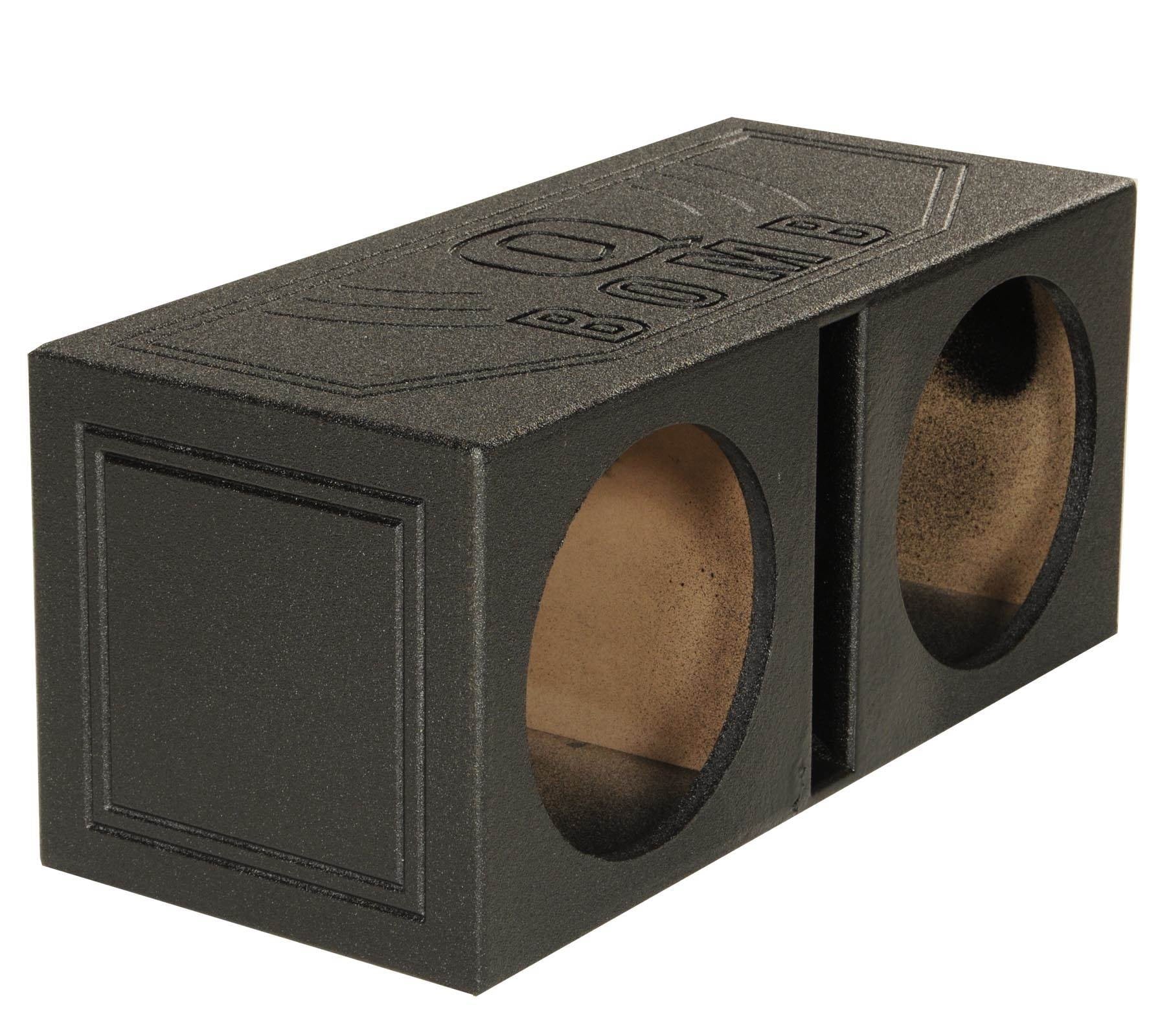 Subwoofer Sub Dual 15" w/ Spray Vented Bedliner Port Box QPower QBOMB15V